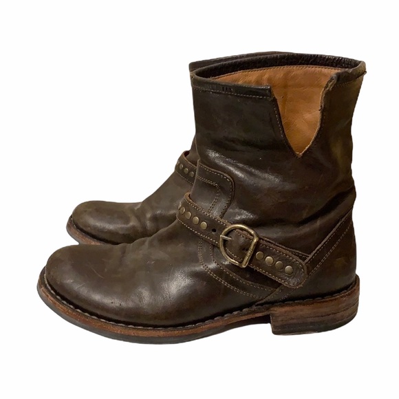 Fiorentini + Baker Eternity Eli Leather Brown Buckle Boots - Picture 2 of 16